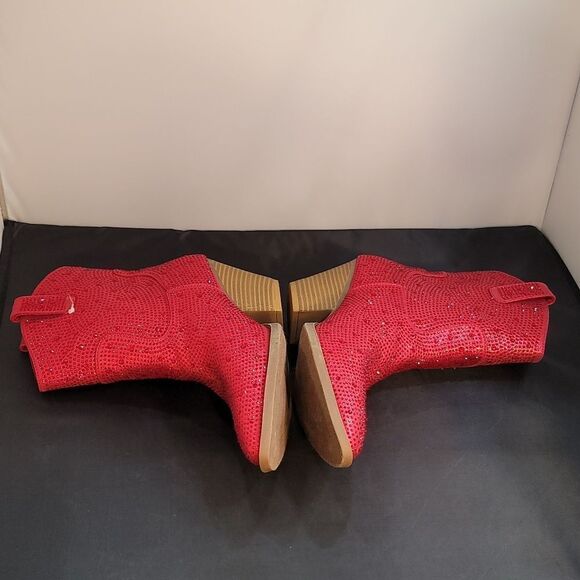 BRAND NEW FOREVER RIVER RHINESTONE WESTERN BOOTIES R3 - Picture 11 of 16